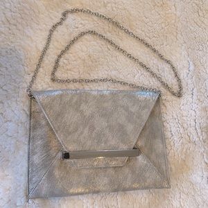Silver Crossbody - New (can also be clutch bag)